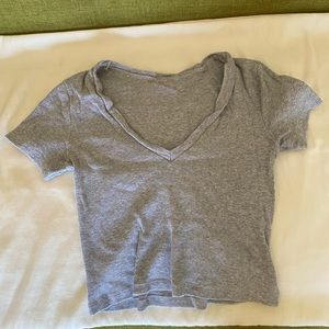 Grey brandy v-neck